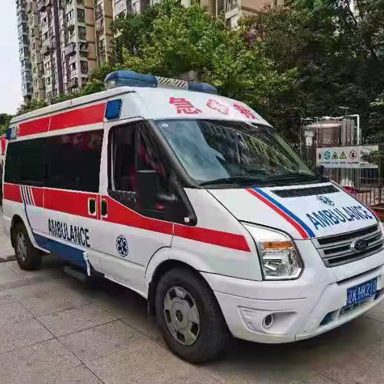 禹王台长途救护车护送病人返乡